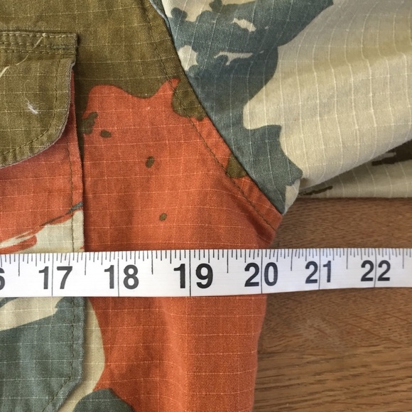 Blvck Scvle Green/orange Button Up Shirt SZ Large - Picture 8 of 10